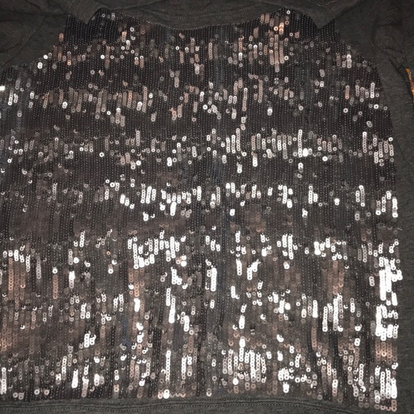 J. Crew sequin front scoop neck sweatshirt - Picture 4 of 6